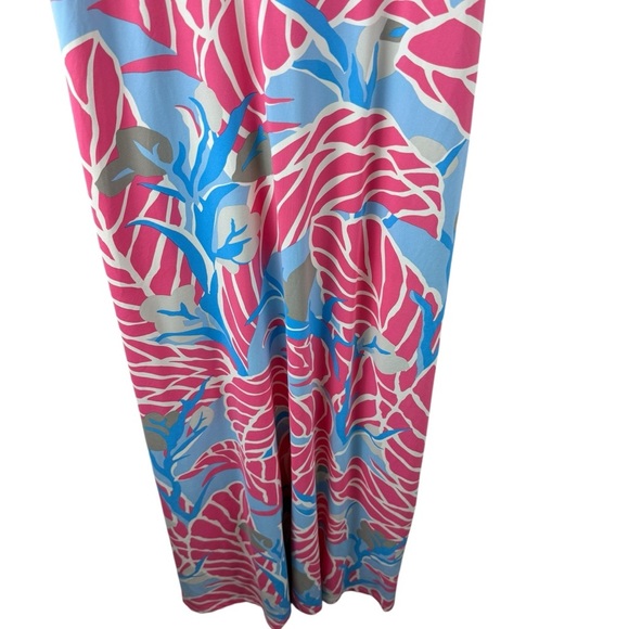 J MCLAUGHLIN Karla Catalina Blue Pink Maxi Dress Size Small - Picture 4 of 8